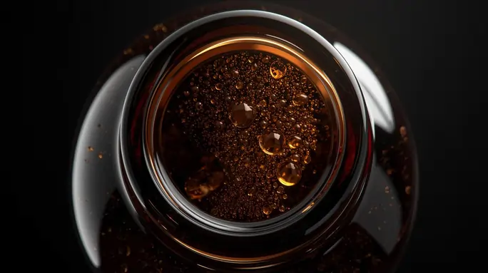 Flacons d'huile de ricin et d'huile de jojoba côte à côte